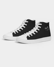 Load image into Gallery viewer, Just Black Mens Hightop Canvas Shoes
