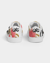 Load image into Gallery viewer, Hibiscus Chains Ladies Faux-Leather Sneakers
