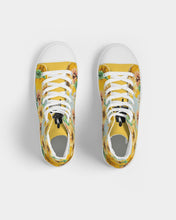 Load image into Gallery viewer, Floral Sunblast Ladies Hightop Canvas Shoes
