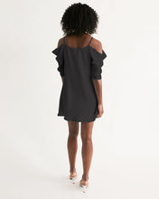 Load image into Gallery viewer, Tartan Blaq Open Shoulder A-Line Dress
