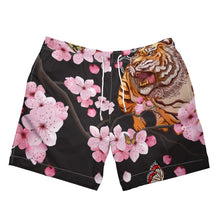 Load image into Gallery viewer, Jasmine Bloom Blaq Mens Swim Trunks
