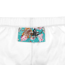 Load image into Gallery viewer, Cherry Blossoms Aqua Silk Pyjama Bottoms
