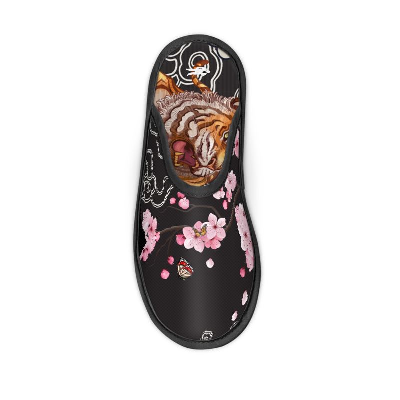 Cherry Blossoms Blaq Slippers