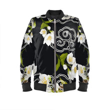 Load image into Gallery viewer, Jasmine Bloom Blaq Mens Bomber Jacket
