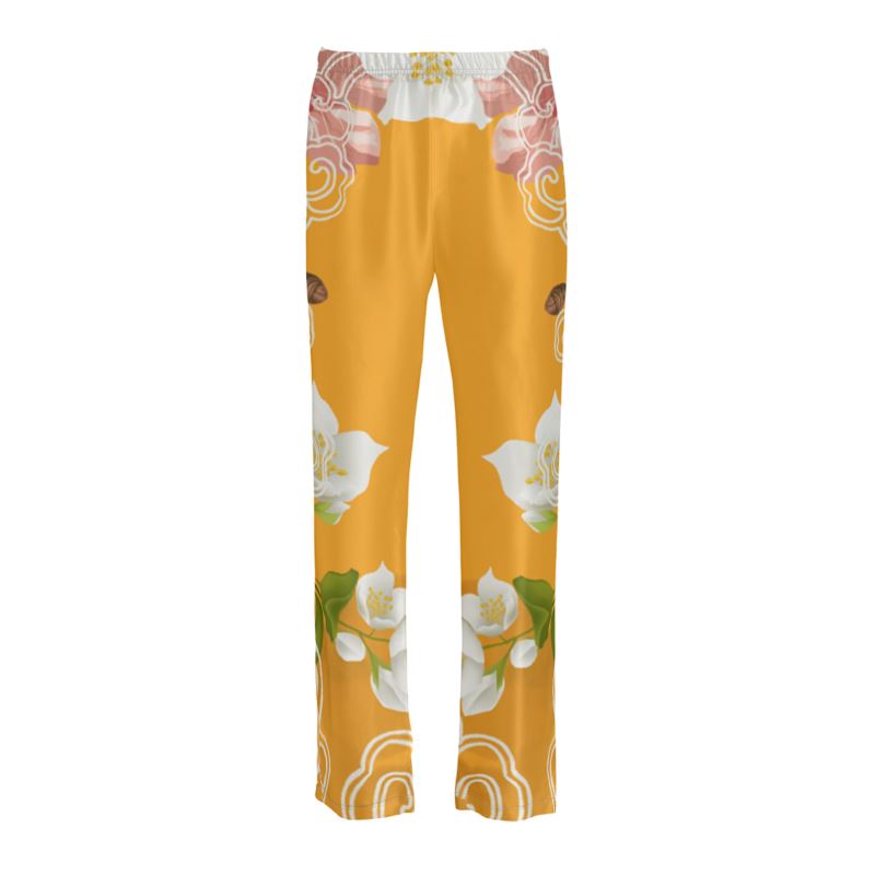 Hawaiian Gold Silk Pyjama Bottoms