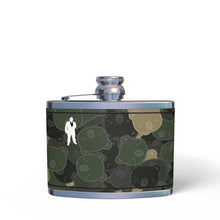 Load image into Gallery viewer, O$G Bear Camo Leather Hip Flask
