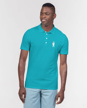 Load image into Gallery viewer, Aqua Polo3 Mens Slim Fit Short Sleeve Polo
