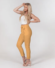 Load image into Gallery viewer, Mellow Yellow Belted Tapered Pants
