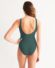 Load image into Gallery viewer, Forrest Green One-Piece Swimsuit
