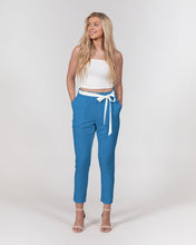 Load image into Gallery viewer, Sky Blu. Belted Tapered Pants
