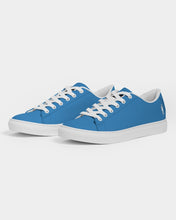 Load image into Gallery viewer, Ladies Sky Blu. Faux-Leather Sneakers
