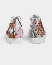 Load image into Gallery viewer, Cherry Blossoms Mens Hightop Canvas Shoes
