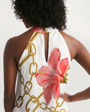 Load image into Gallery viewer, Hibiscus Chains Halter Dress
