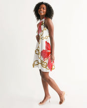 Load image into Gallery viewer, Hibiscus Chains Halter Dress
