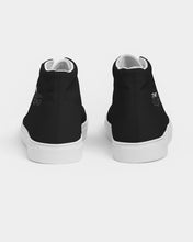 Load image into Gallery viewer, Just Black Mens Hightop Canvas Shoes
