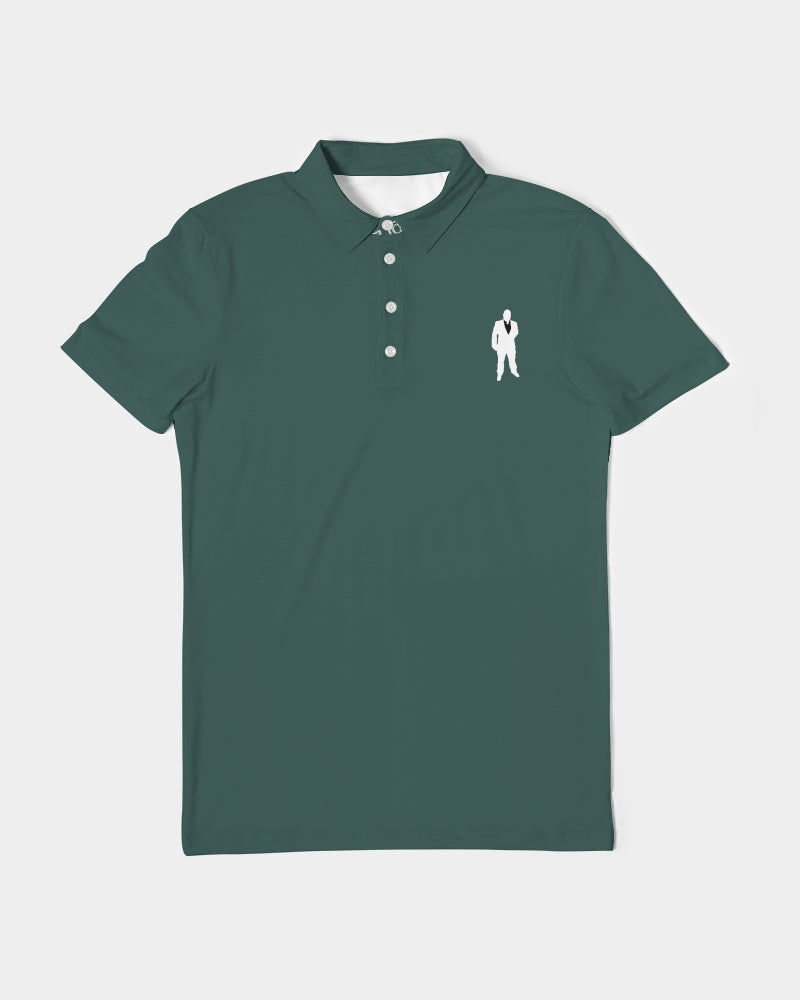 Forrest Green Polo3 Mens Slim Fit Short Sleeve Polo