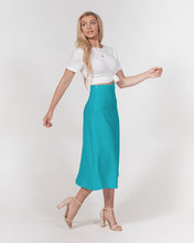 Load image into Gallery viewer, Aqua A-Line Midi Skirt
