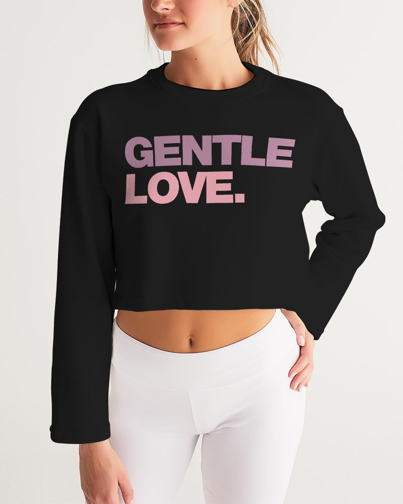 Gentle Love Ladies Cropped Sweatshirt