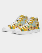 Load image into Gallery viewer, Floral Sunblast Ladies Hightop Canvas Shoes
