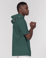 Load image into Gallery viewer, Forrest Green Mens Short Sleeve Hoodie
