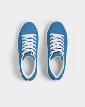 Load image into Gallery viewer, Ladies Sky Blu. Faux-Leather Sneakers
