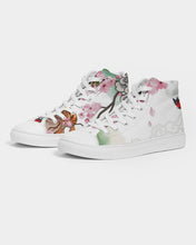 Load image into Gallery viewer, Cherry Blossoms Ladies Hightop Canvas Shoes
