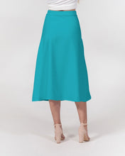 Load image into Gallery viewer, Aqua A-Line Midi Skirt
