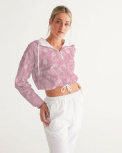 Load image into Gallery viewer, Pretty Pink Ladies Cropped Hoodie
