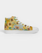 Load image into Gallery viewer, Floral Sunblast Ladies Hightop Canvas Shoes
