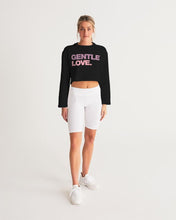 Load image into Gallery viewer, Gentle Love Ladies Cropped Sweatshirt
