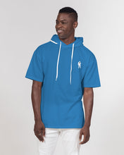 Load image into Gallery viewer, Sky Blu. Mens Short Sleeve Hoodie
