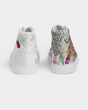 Load image into Gallery viewer, Cherry Blossoms Ladies Hightop Canvas Shoes
