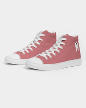 Load image into Gallery viewer, Ladies Pink Purée Hightop Canvas Shoes
