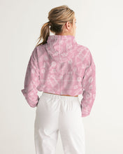 Load image into Gallery viewer, Pretty Pink Ladies Cropped Hoodie
