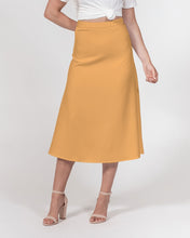 Load image into Gallery viewer, Mellow Yellow A-Line Midi Skirt
