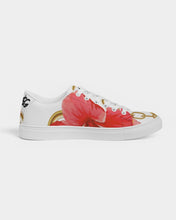 Load image into Gallery viewer, Hibiscus Chains Ladies Faux-Leather Sneakers
