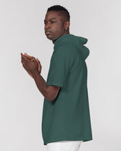 Load image into Gallery viewer, Forrest Green Mens Short Sleeve Hoodie
