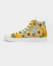 Load image into Gallery viewer, Floral Sunblast Ladies Hightop Canvas Shoes
