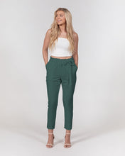 Load image into Gallery viewer, Forrest Green Belted Tapered Pants
