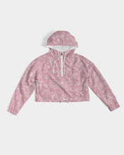 Load image into Gallery viewer, Pretty Pink Ladies Cropped Hoodie
