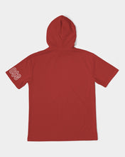 Load image into Gallery viewer, Scarlet Red Mens Short Sleeve Hoodie
