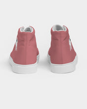 Load image into Gallery viewer, Ladies Pink Purée Hightop Canvas Shoes
