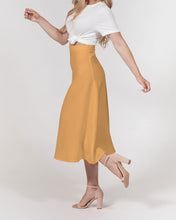 Load image into Gallery viewer, Mellow Yellow A-Line Midi Skirt
