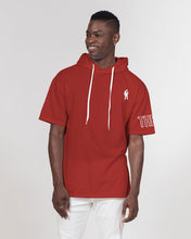 Load image into Gallery viewer, Scarlet Red Mens Short Sleeve Hoodie
