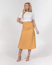 Load image into Gallery viewer, Mellow Yellow A-Line Midi Skirt
