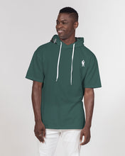 Load image into Gallery viewer, Forrest Green Mens Short Sleeve Hoodie
