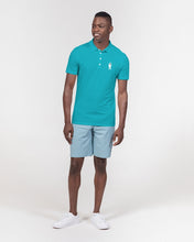 Load image into Gallery viewer, Aqua Polo3 Mens Slim Fit Short Sleeve Polo
