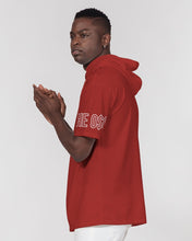 Load image into Gallery viewer, Scarlet Red Mens Short Sleeve Hoodie
