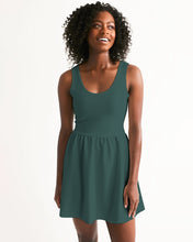 Load image into Gallery viewer, Forrest Green Skater Dress
