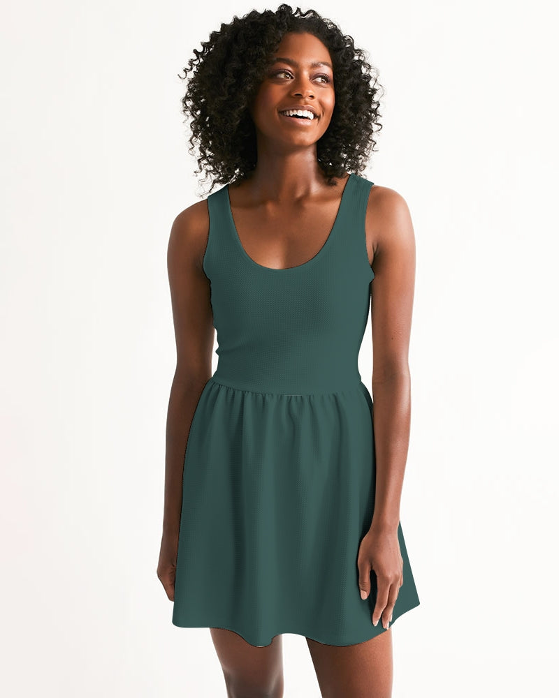 Forrest Green Skater Dress